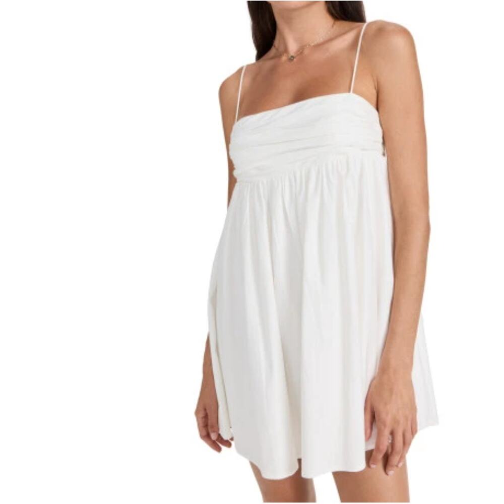 Reformation Catarina White Mini Babydoll Tent Summer Dress Womens Large XL EUC - Picture 12 of 12